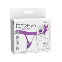  Vibro de culotte avec harnais Ultimate Butterfly Violet